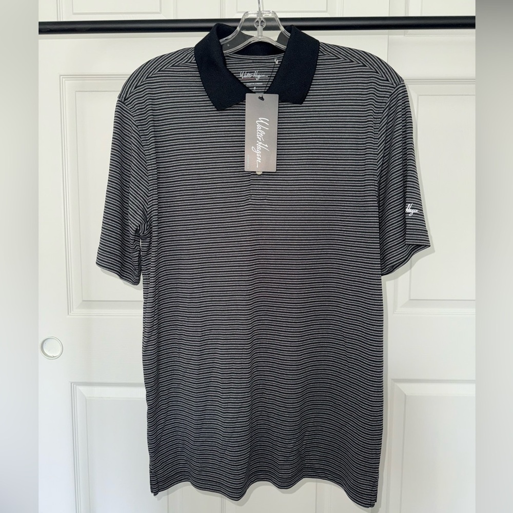 Walter Hagen Essentials Men’s Small Strip Polo Shirt